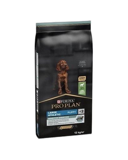 [OBC018857] Proplan MO Dog Puppy Large Athletic Sensitive Digestion jahňa 12 kg