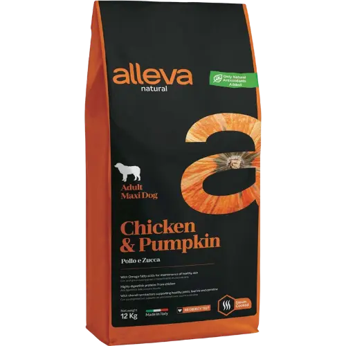 [OBC019604] Alleva NATURAL dog adult maxi chicken&pumpkin 12 kg