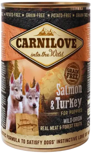 Carnilove Can Dog Wild Meat Salmon & Turkey for Puppies 400 g
