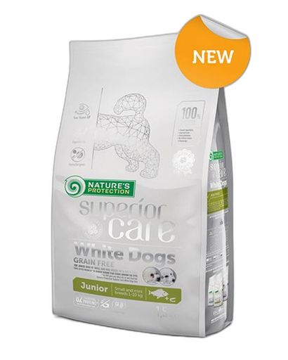 [OBC020485] Natures P Superior care white dog GF junior white fish small&mini 10 kg