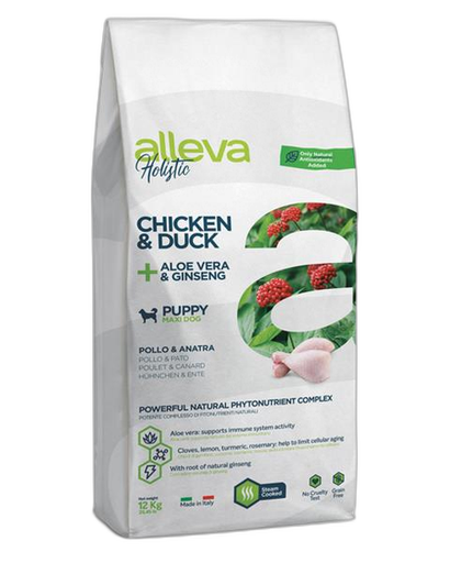 [OBC021692] Alleva HOLISTIC dog puppy & junior maxi chicken 12 kg