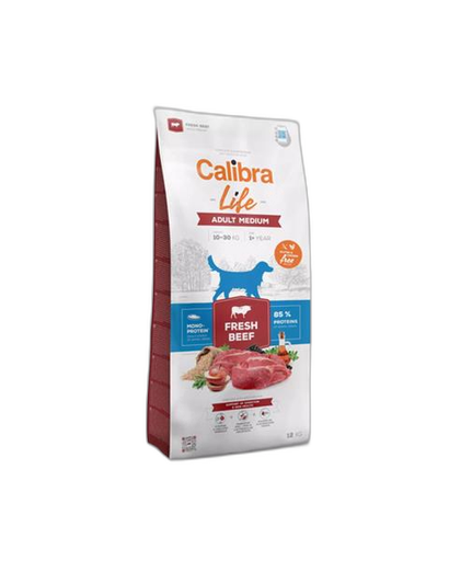 [OBC023634] Calibra Dog Life Adult Medium Fresh Beef 12 kg