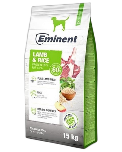 [OBC023730] Eminent Dog Lamb & Rice NEW 15 kg