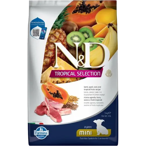 [OBC023743] Farmina N&D dog TROPICAL SELECTION (AG) puppy mini, lamb 5 kg