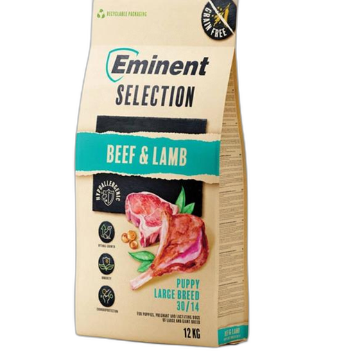 [OBC026275] Eminent dog Selection Puppy Large Breed Beef & Lamb 12 kg