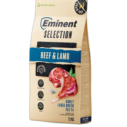 [OBC026280] Eminent dog Selection Adult Large Breed Beef & Lamb 12 kg