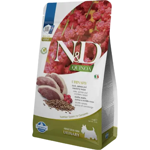 [OBC026325] Farmina N&D dog QUINOA (GF) adult mini urinary , duck & cranberry 5 kg
