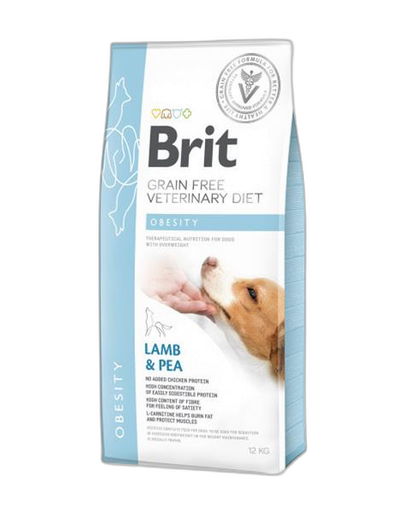 [OBC021115] Brit Veterinary Diets GF dog Obesity 12 kg