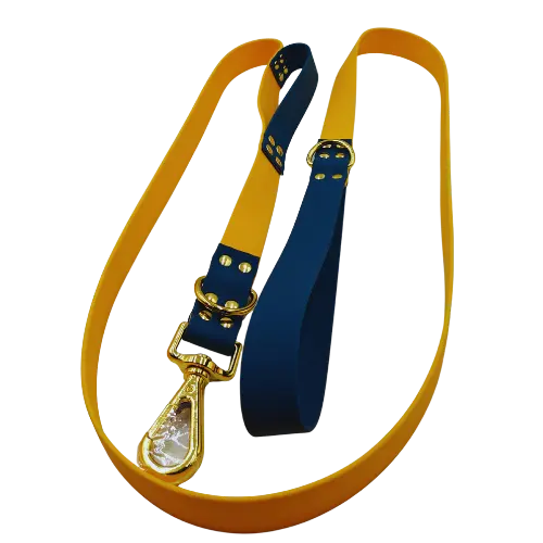 Mestské vodítko - vodeodolné - 180 cm - Žltá/Modrá/Zlatá