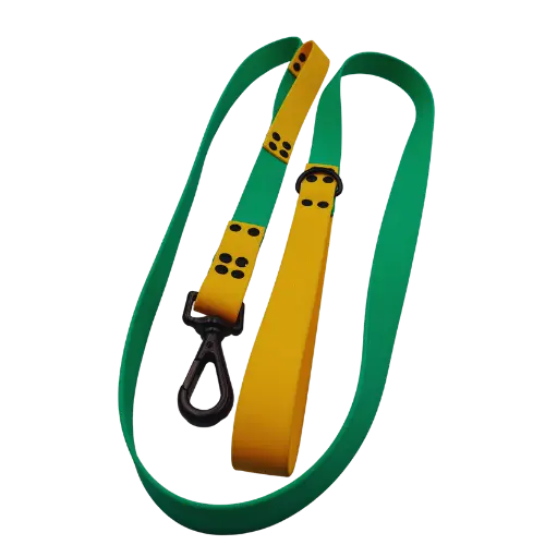 Mestské vodítko - vodeodolné - 180 cm - Zelená/Žltá/Čierna