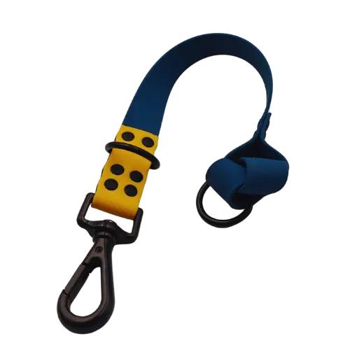 Kontrolná rukoväť s uzlom - vodeodolná - 40cm - Modrá/Žltá/Čierna