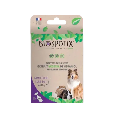 BIOGANCE Biospotix Dog spot-on L-XL s repelentným účinkom 3 x 3 ml (nad 20 kg)