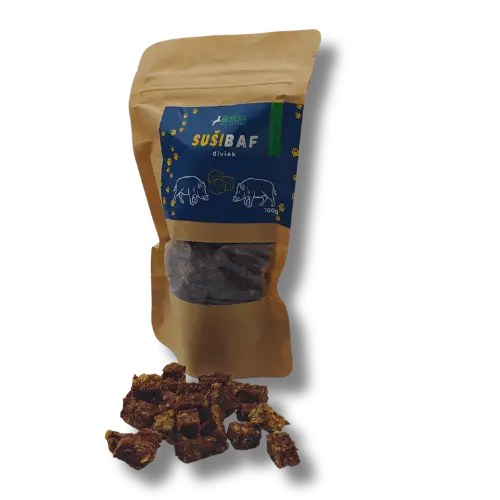 Sušibaf - diviačie kocky - 100g